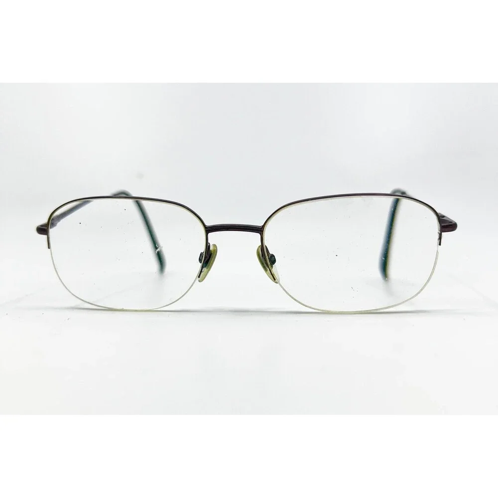 Ducks Unlimited Eyeglasses Mens Brown Semi Rimless DU-124 56-18-150